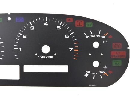 Speedometer dial for Porsche 928 S4 GT GTS dial circuit geschr. 92864115000