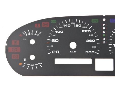 Speedometer dial for Porsche 928 S4 GT GTS dial automatic gekl. 92864115103