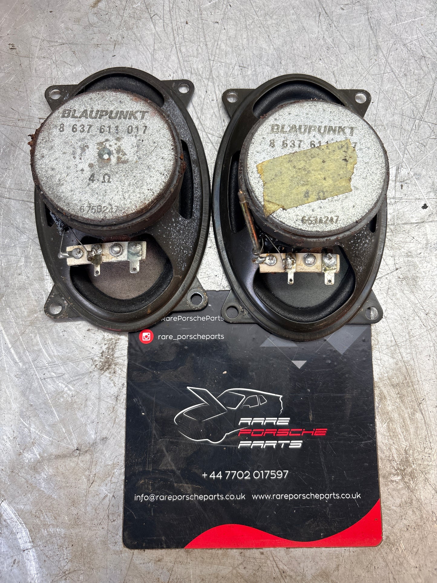 Porsche 944 blaupunkt door speaker, used 8637611017