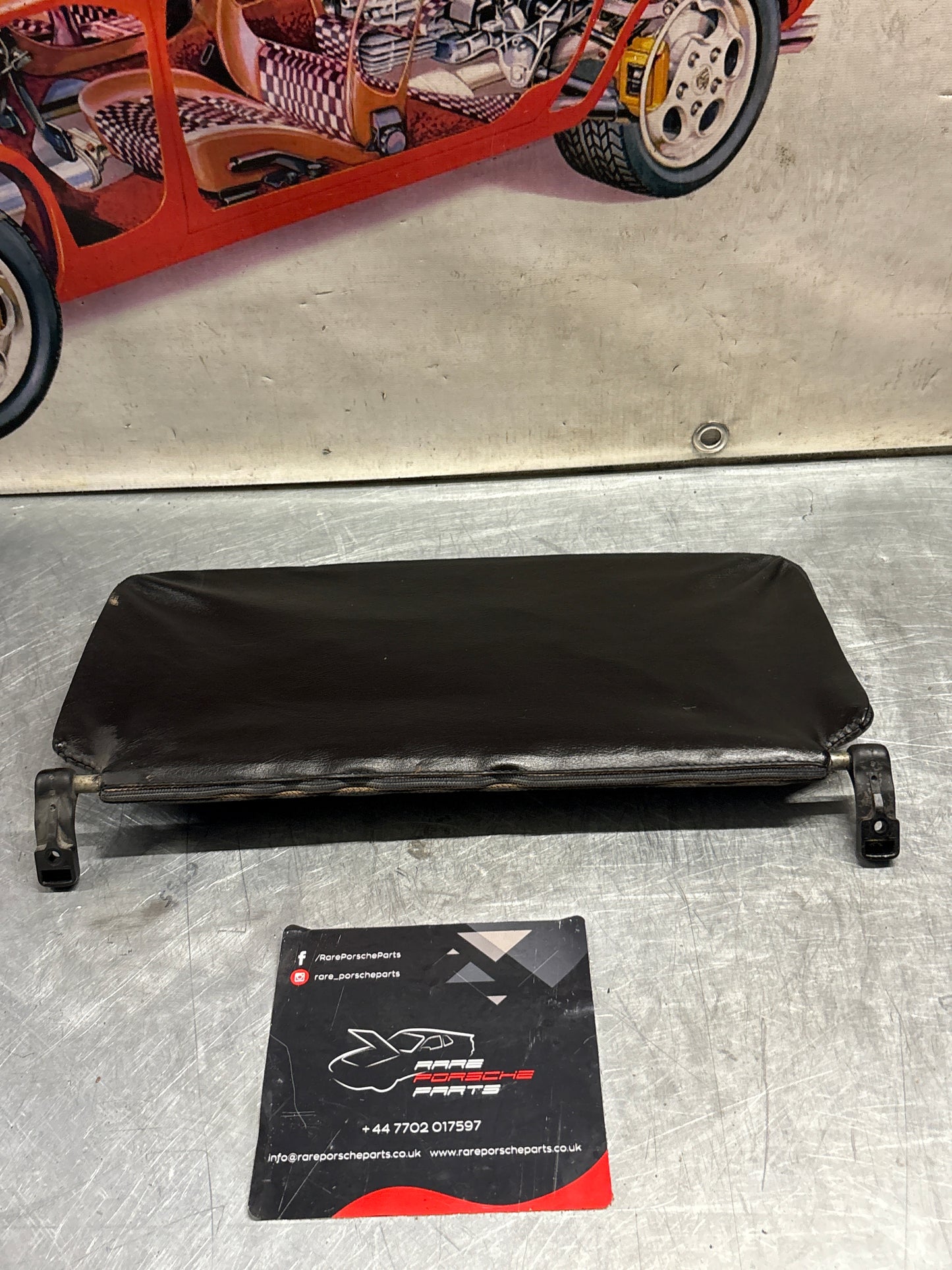 Porsche 928 L+R rear sunvisor, black, used 92873103504