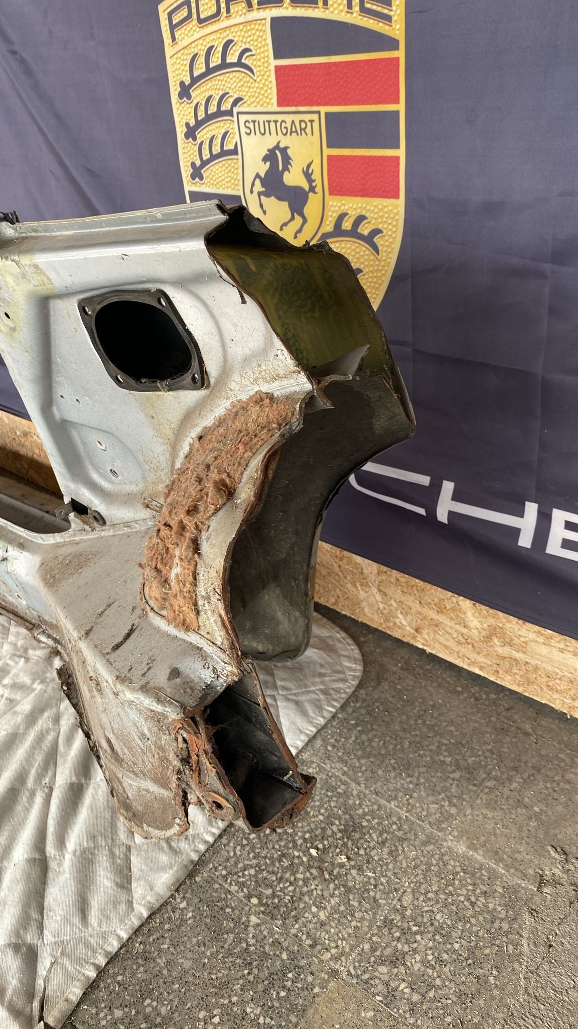 Porsche 924 Right Sill section, 477809848B cut