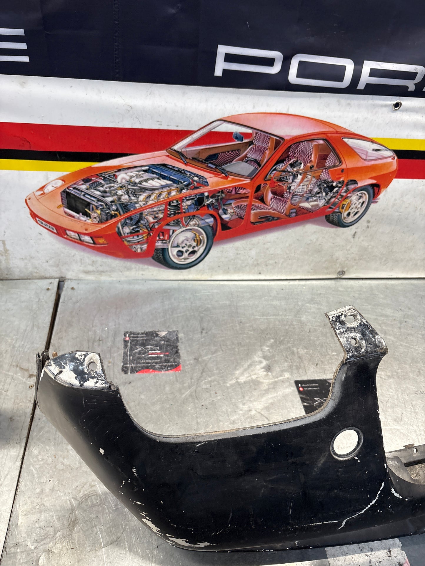 Porsche 928 front bumper cover panel, used 92850501306