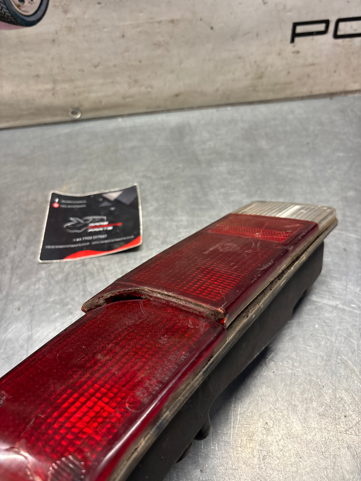 Porsche 914 right rear tail light, for spares or repair 91463140414