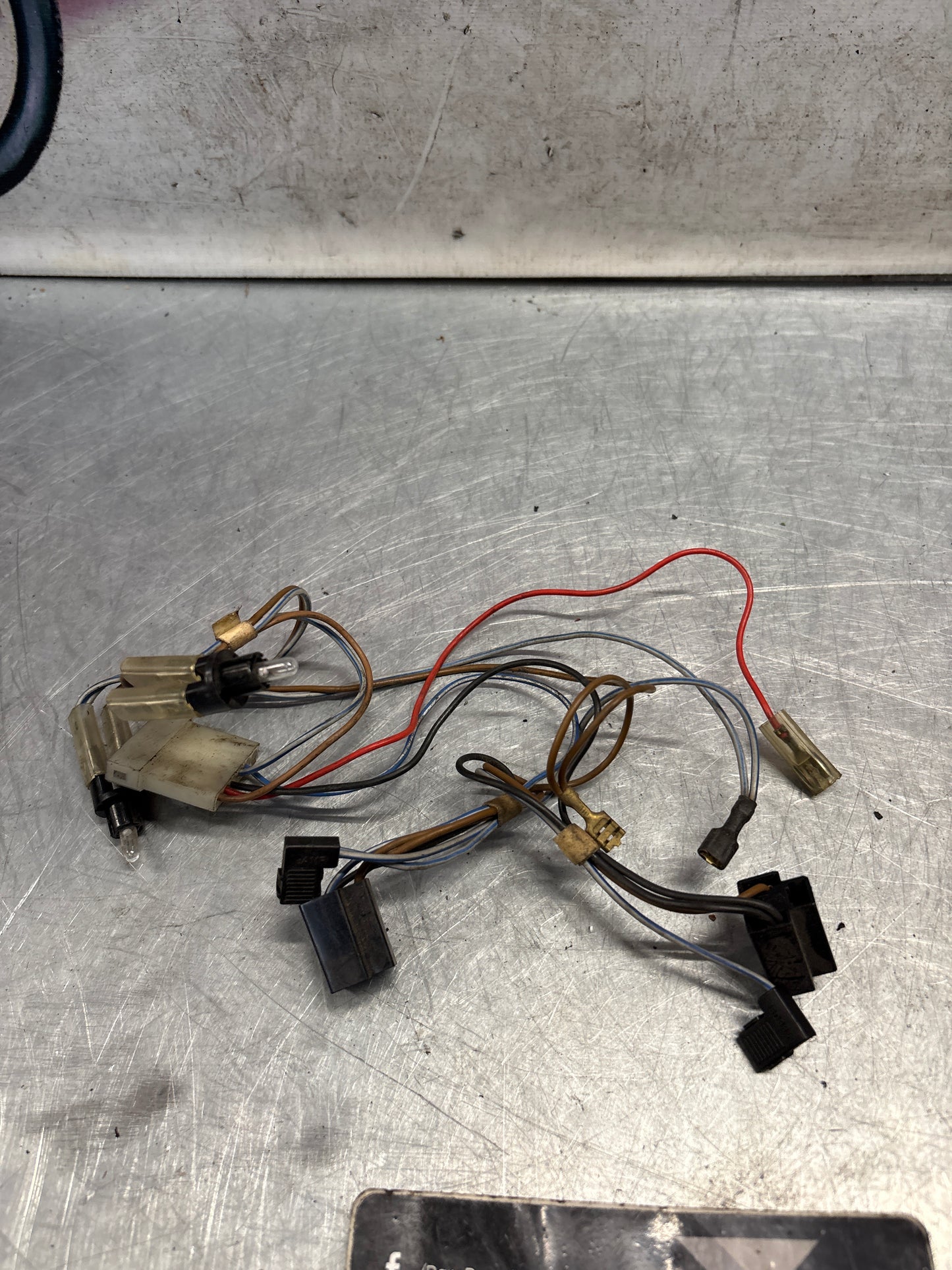 Porsche 924 76-79 instrument wiring harness, used 477971051