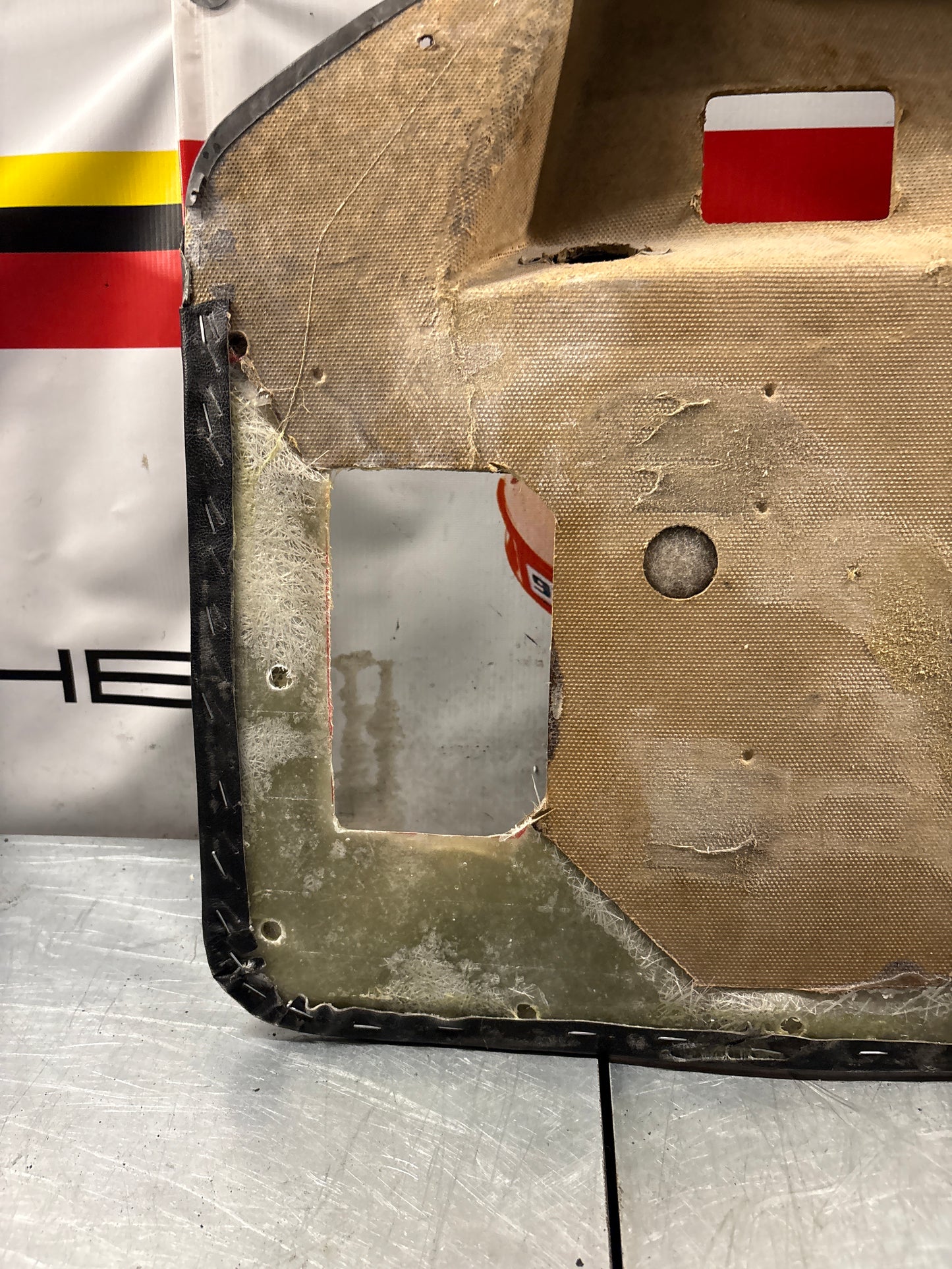 Porsche 924 / 944 Pair of early electric door cards, LHD 477867012 / 477867011