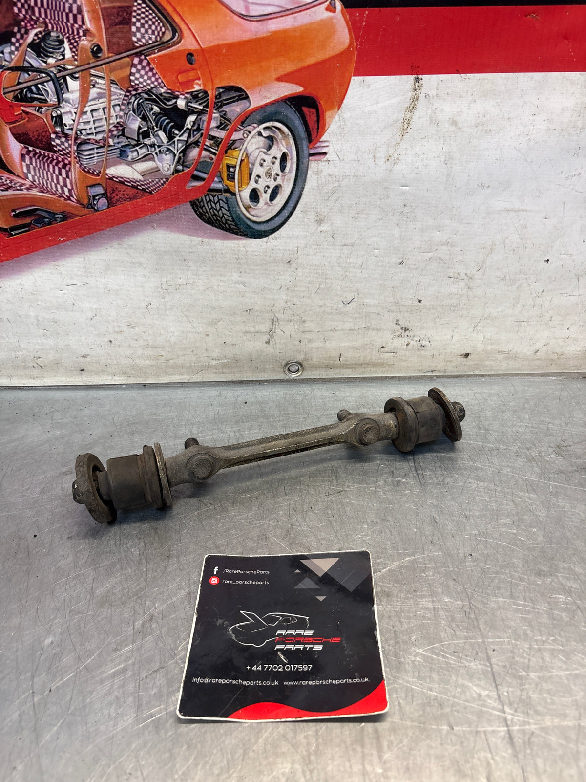 Porsche 928 control arm axle, used 92834143108