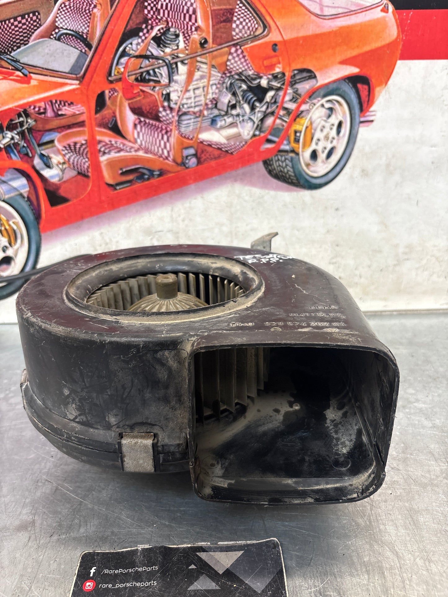Porsche 928 Blower motor, used, tested 92857426704 / 92857426904