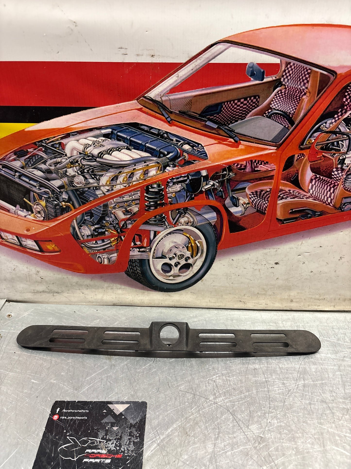 Porsche 968 Front bumper cover trim, used 94450554100