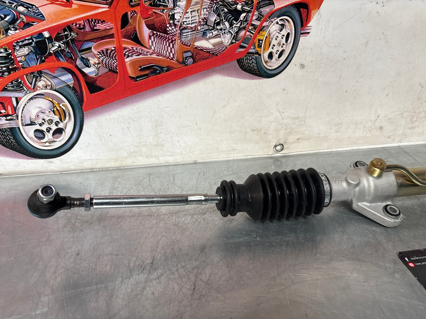 Porsche 928 928S right hand drive, RHD steering rack, refurbished  -86