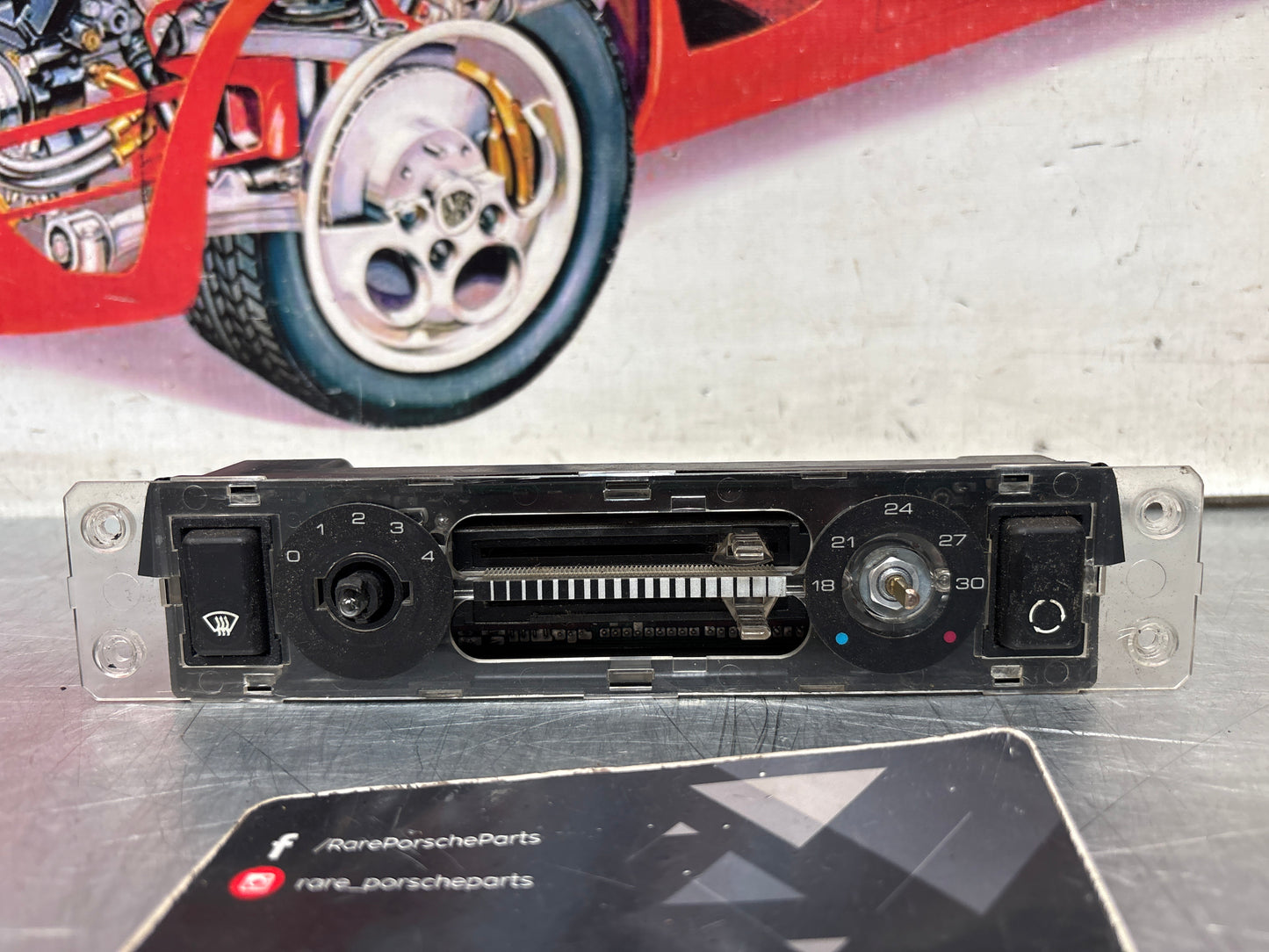 Porsche 944 climate heater control switch unit 85.5-91 years. 94465302103 used