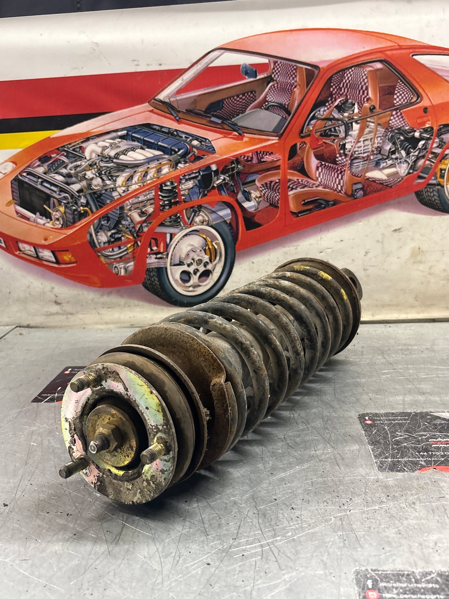 Porsche 928 rear shock absorber, used 92833305108