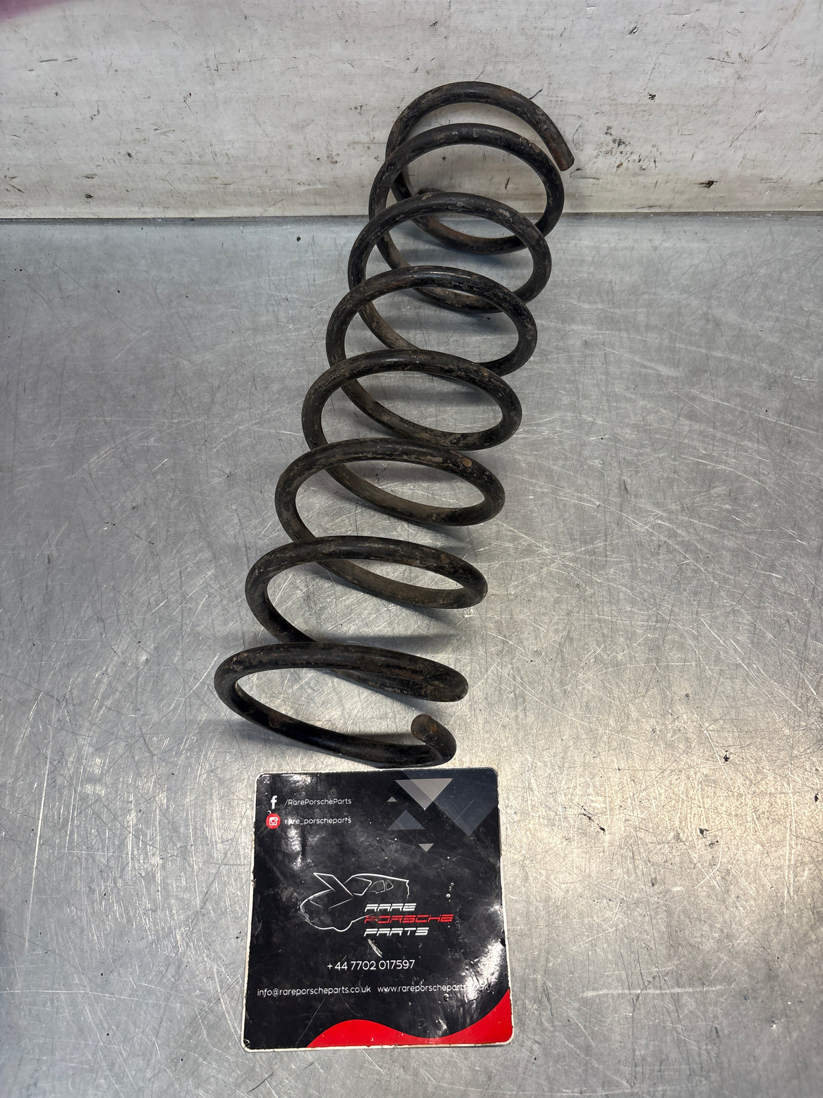 Porsche 924 front coil spring, used 477411105