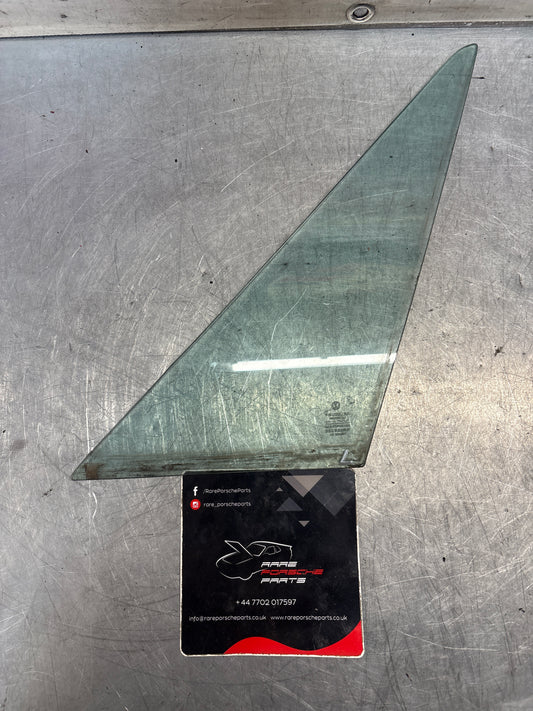 Porsche 914 heat protection side window glass, used, left side 91454202510