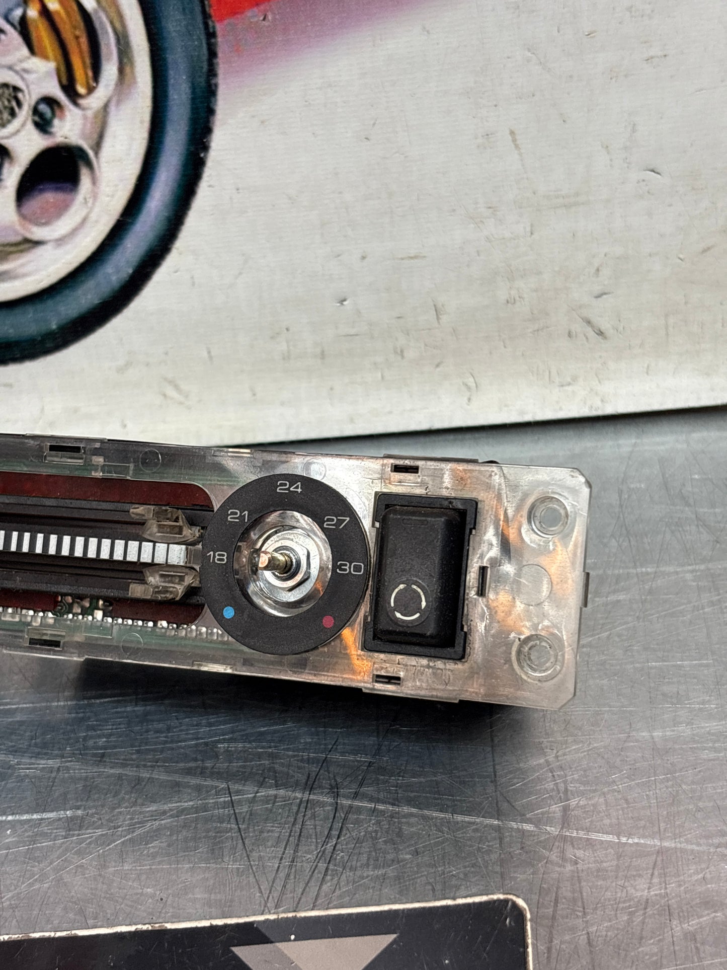 Porsche 944 climate heater control switch unit 85.5-91 years. 94465302103 used