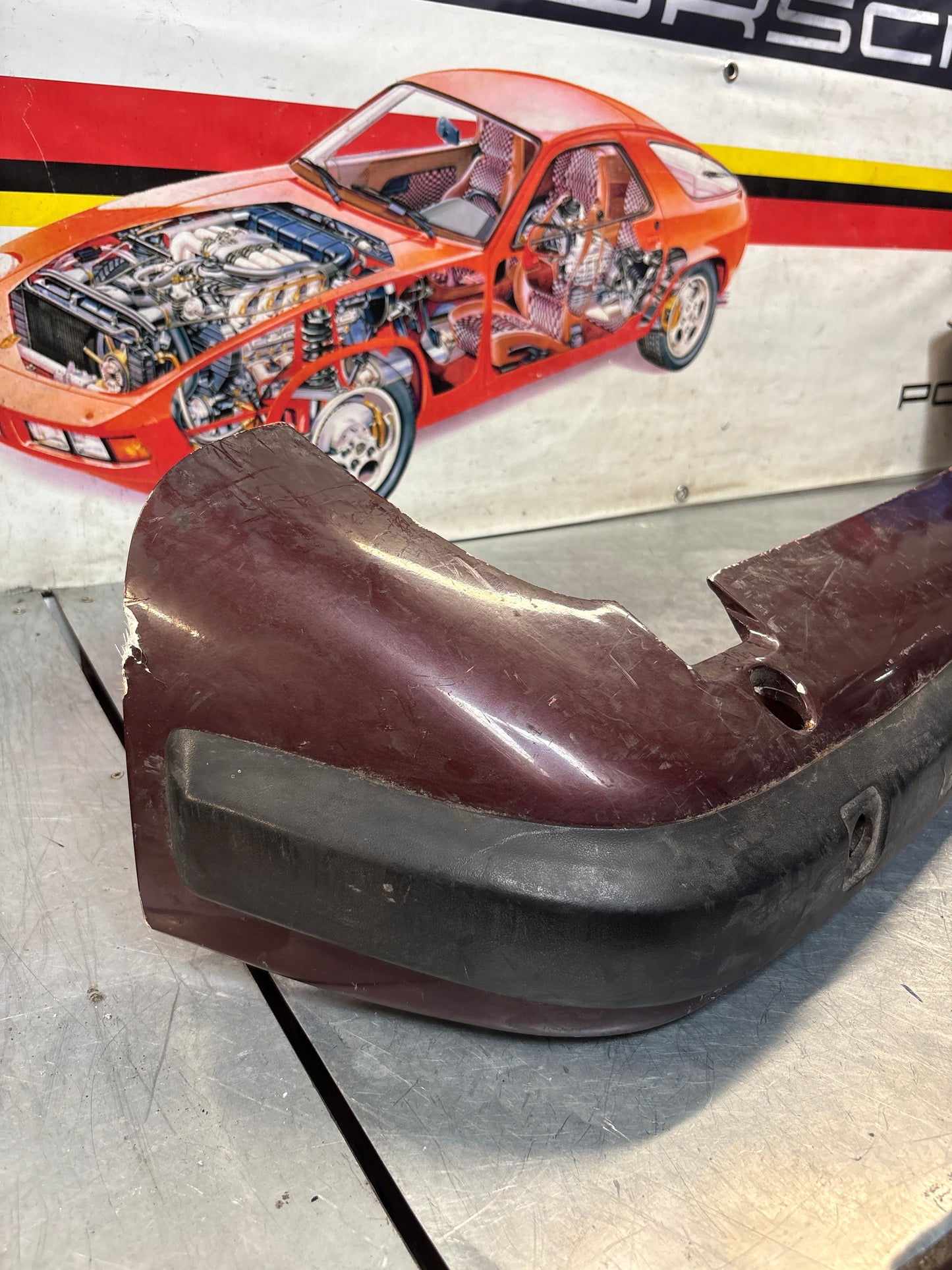 Porsche 944 rear bumper, used 93150538700