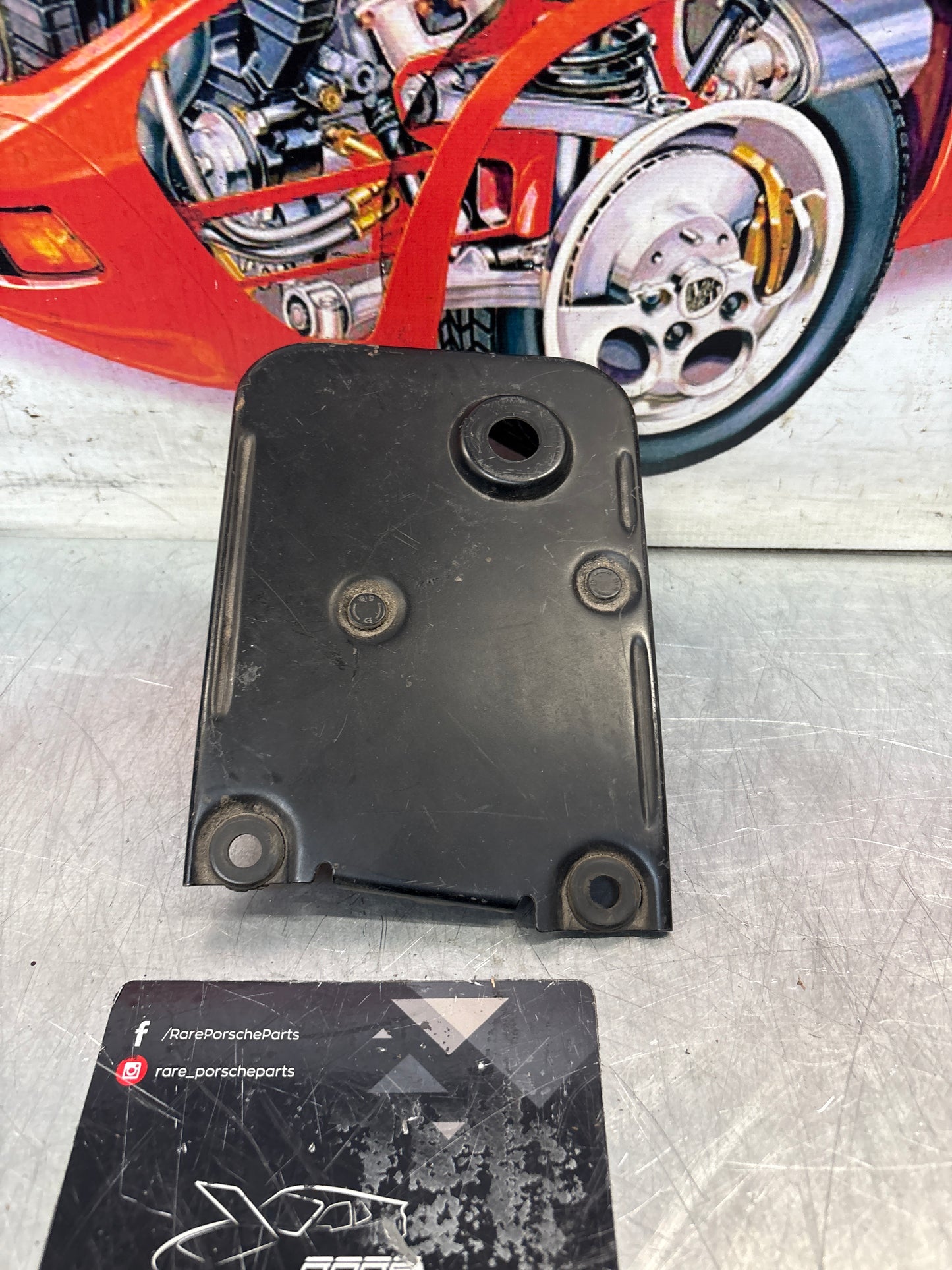 Porsche 924/944 piastra supporto motorino tergicristallo posteriore 94462807101 usato