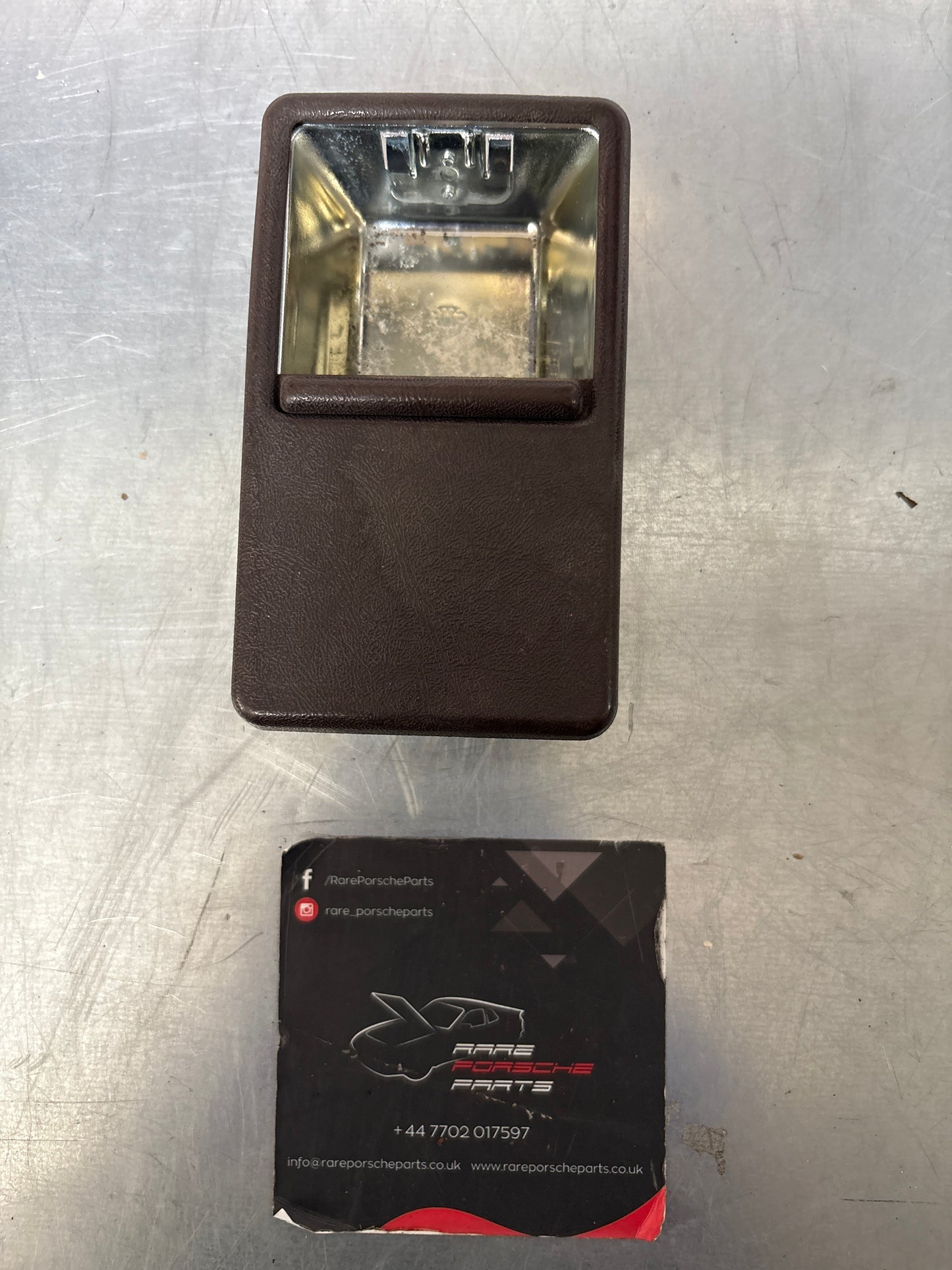 Porsche 924/944 brown ashtray, 94455230500, refurbished