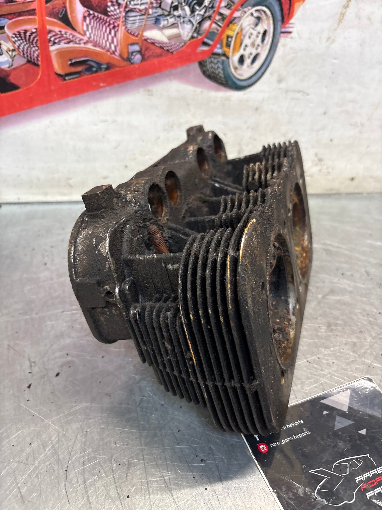 Porsche 914, cylinder head, right side, used 021101371J