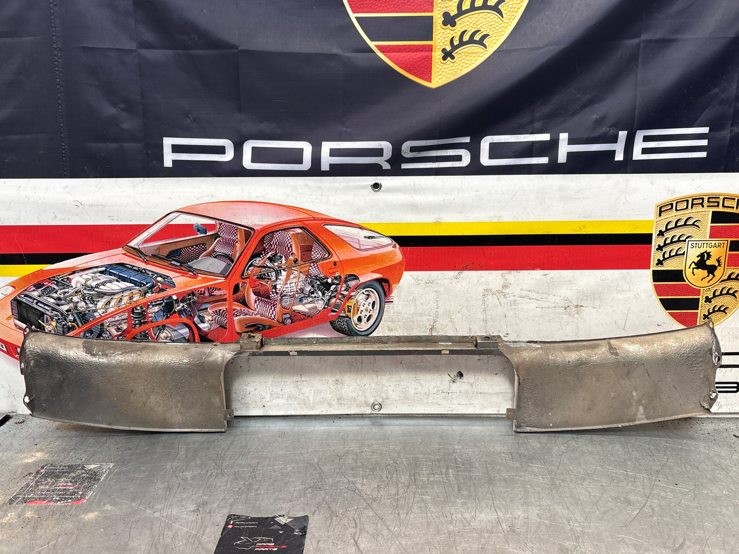 Porsche 924 Lower front valance, used, 94450303501 good condition