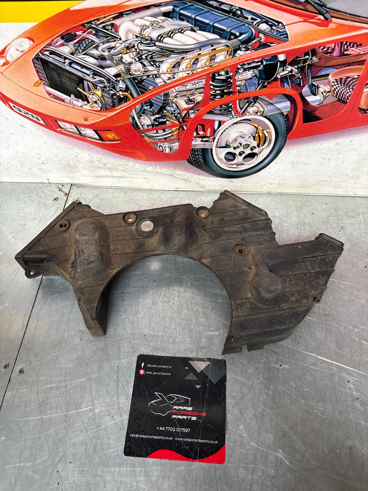 Porsche 928 78-82 timing belt cover, used 92810514403