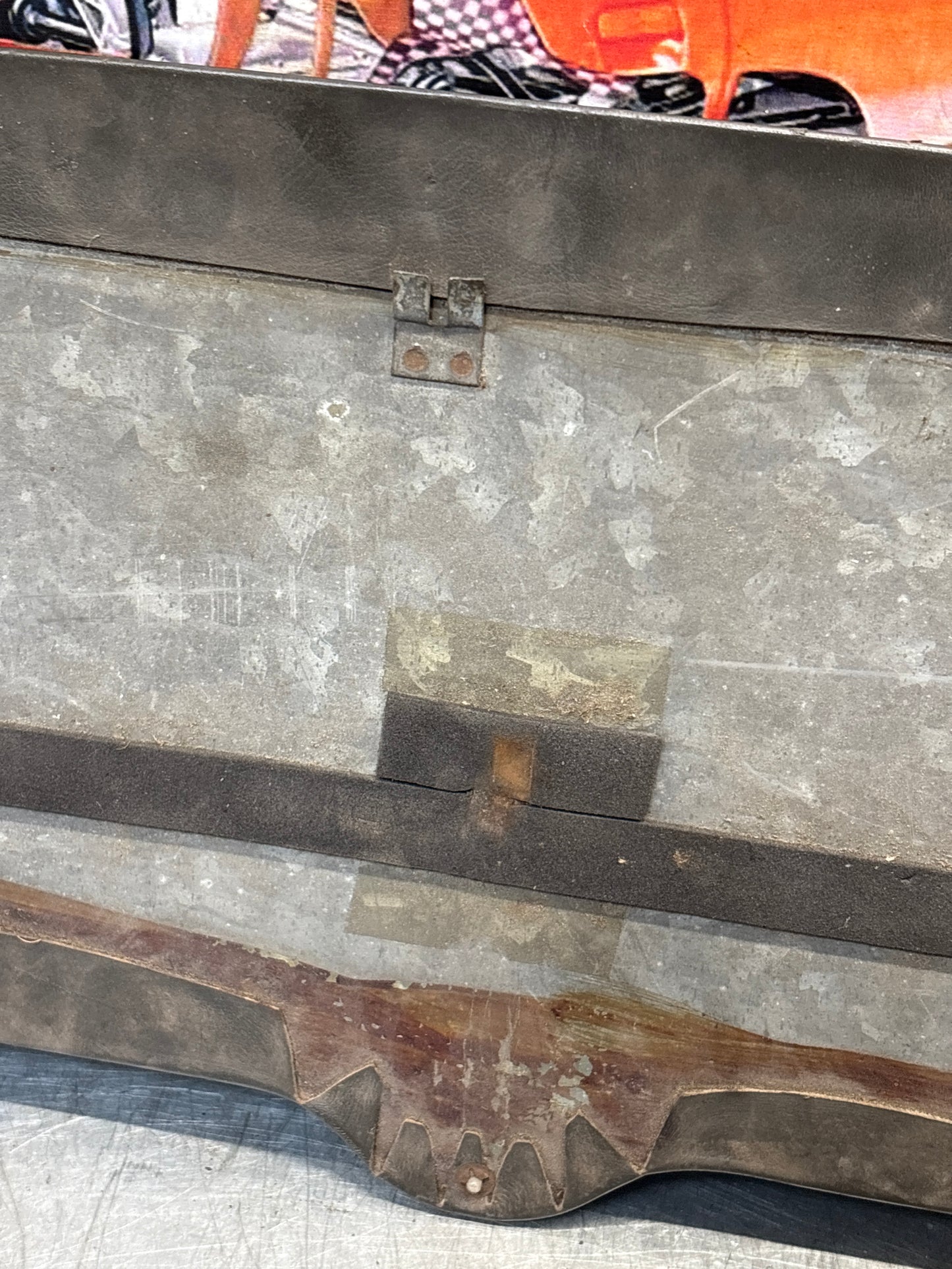 Porsche 928 sun roof headliner trim, greyish green, used 92856406950QC2