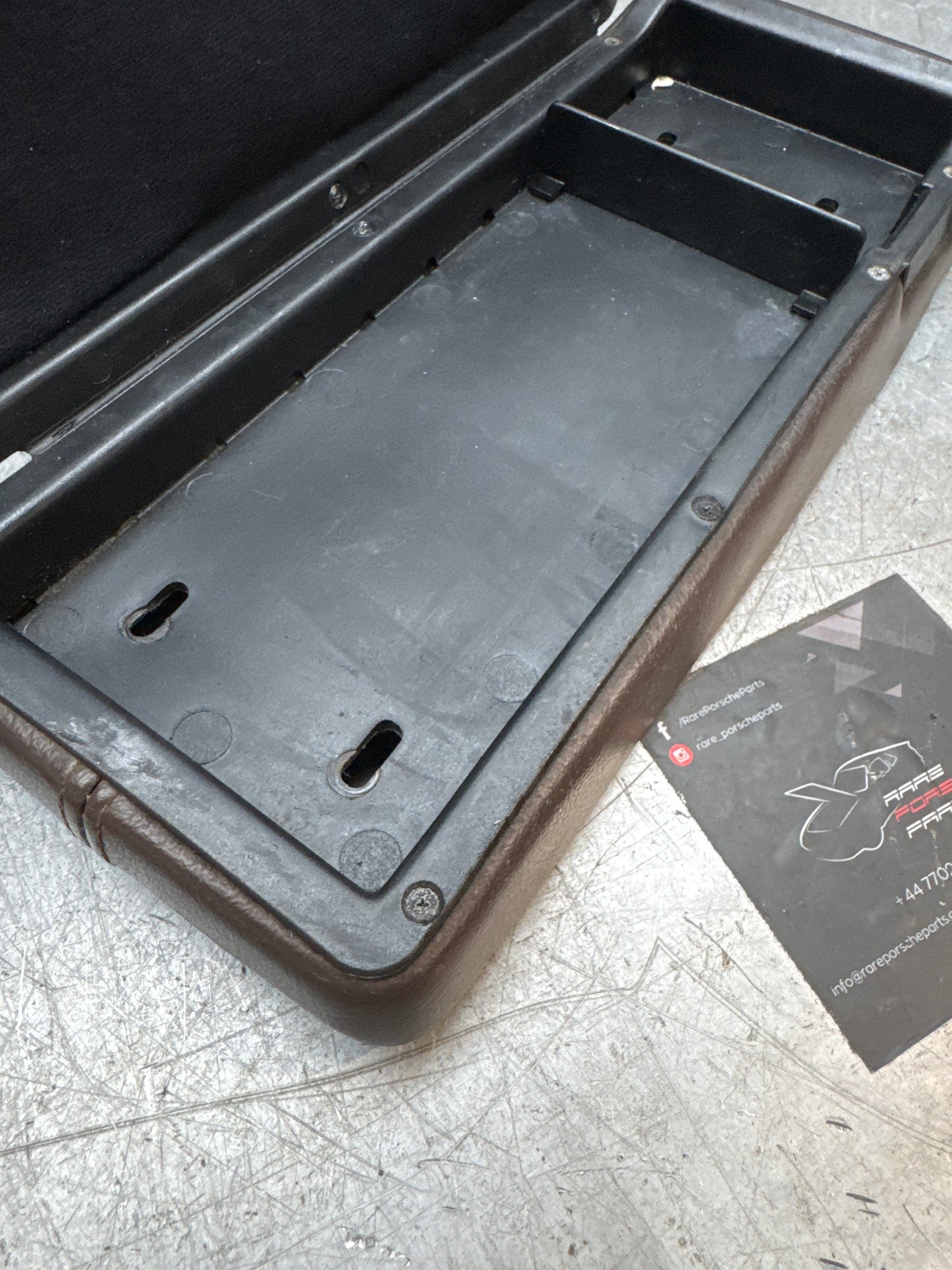 Porsche 944 924 centre console arm rest cassette brown. 478857059 spares or repair RHD