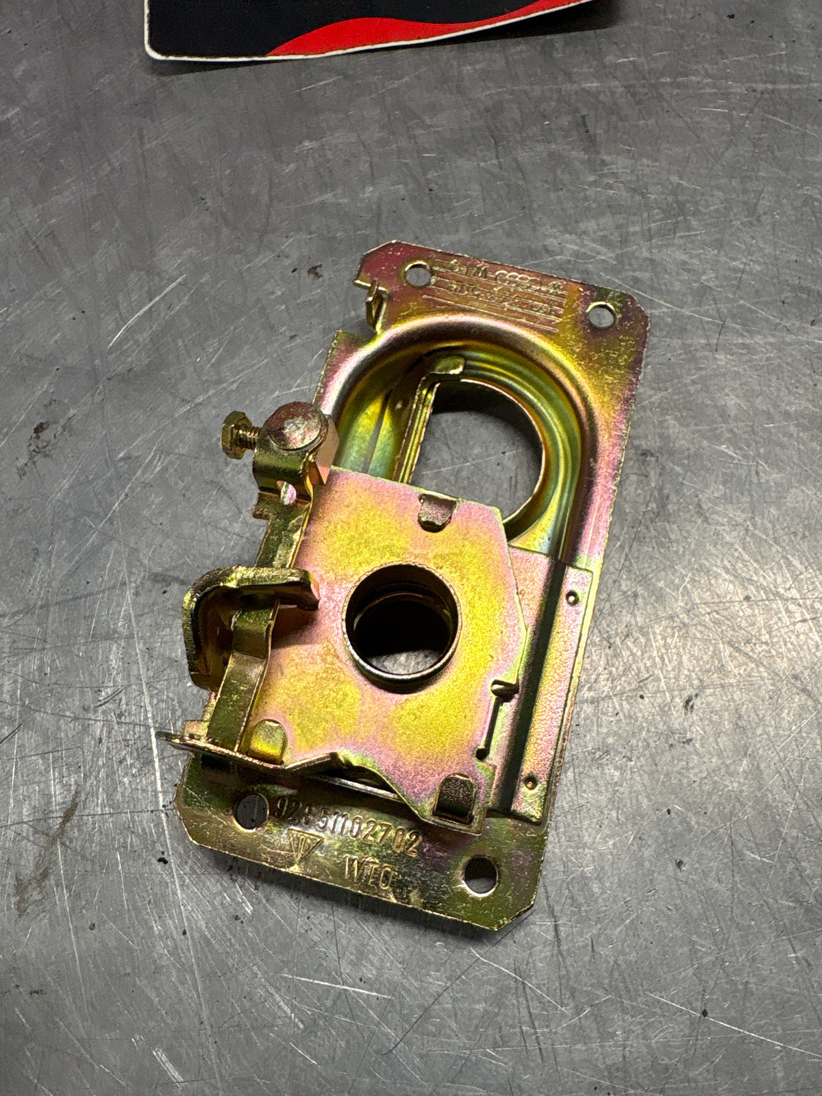 Porsche 928 lid lock lower part, refurbished 92851102702