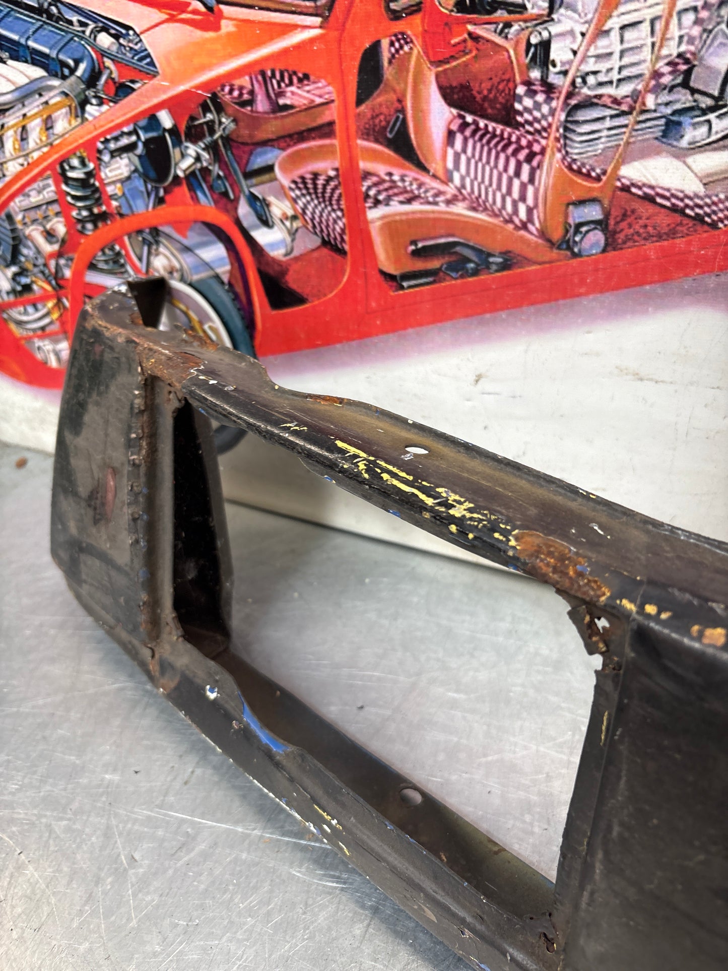 Porsche 914 front bumper, used 91450591010 / 91450500910