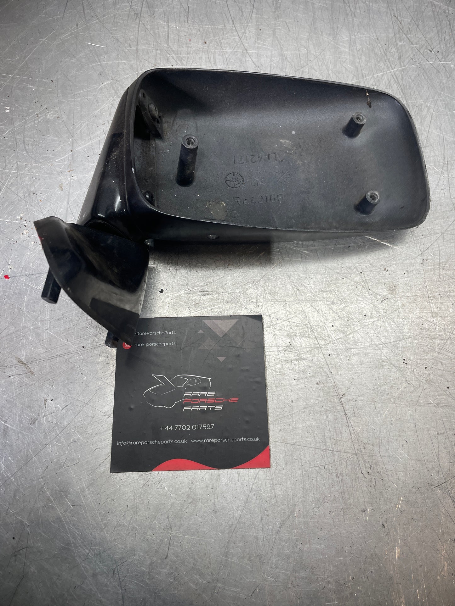 Porsche 944 right mirror housing, used 94573102201