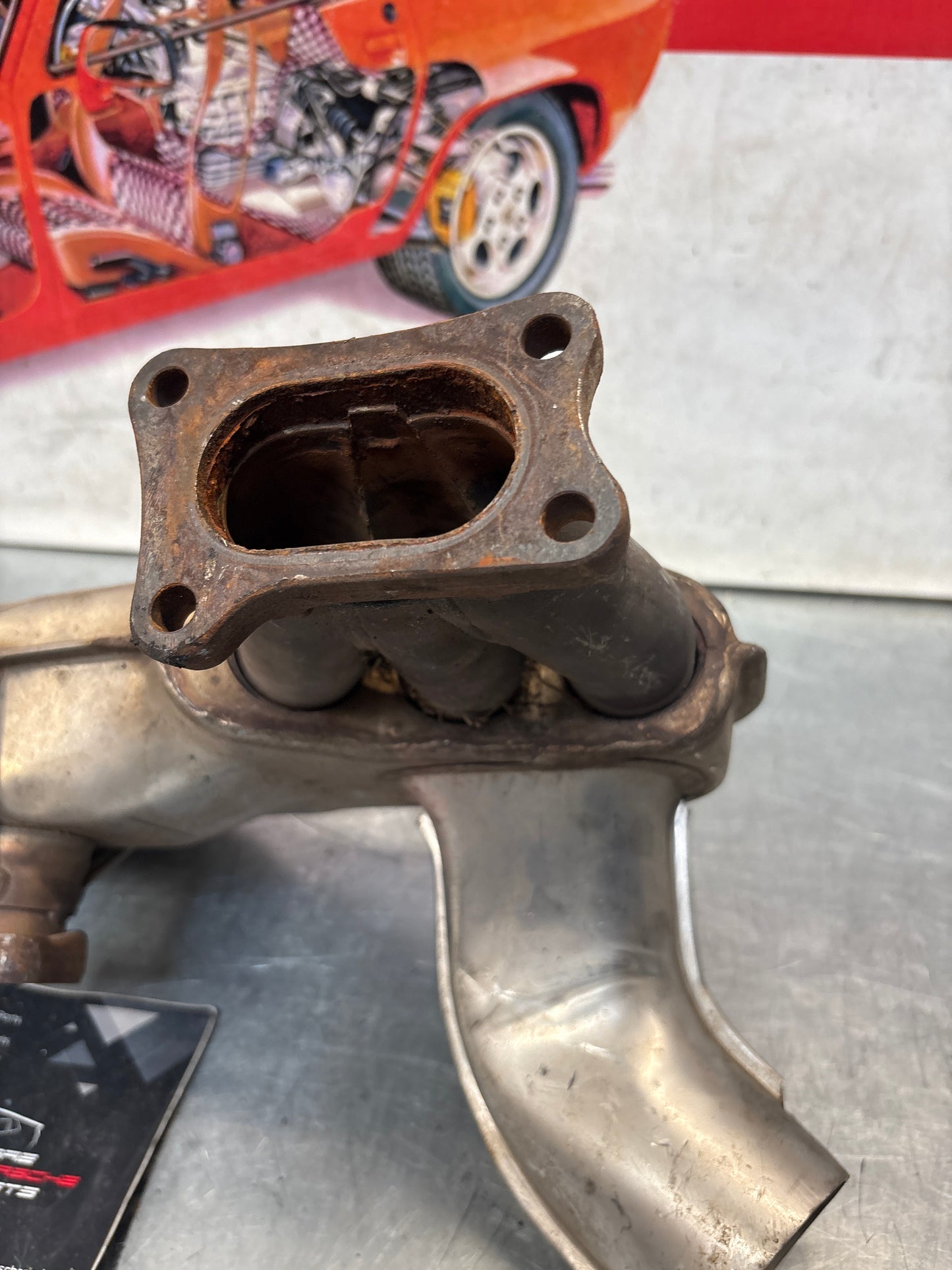 Porsche 911 964 right heat exchanger, used 96421104004