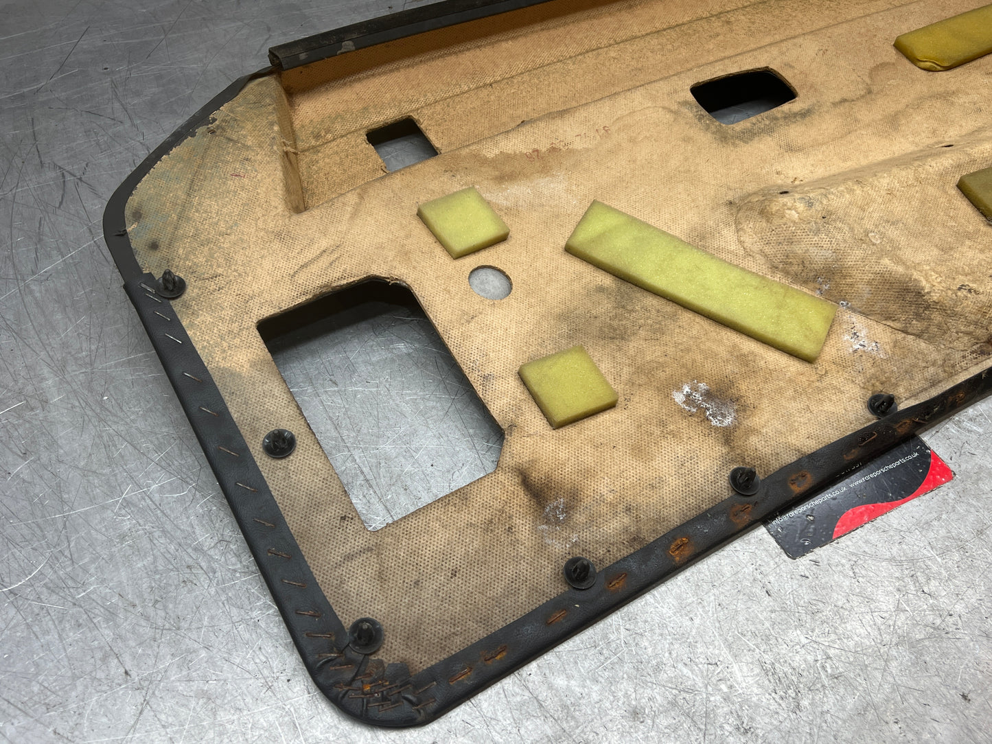 Porsche 924/944 early Porsche black door card used condition left side, Rhd, 478867011