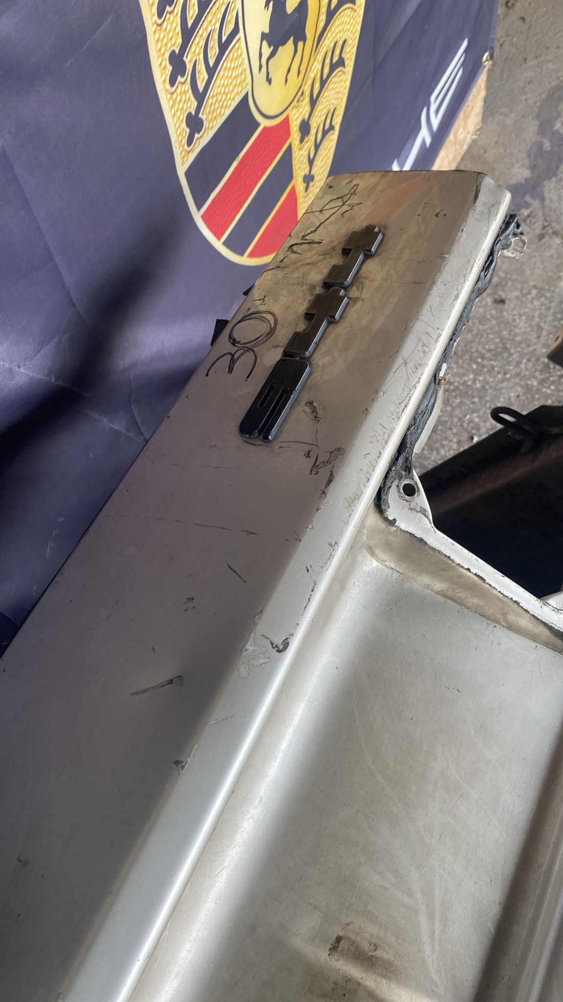 Porsche 944 complete rear cut used, 94450303701