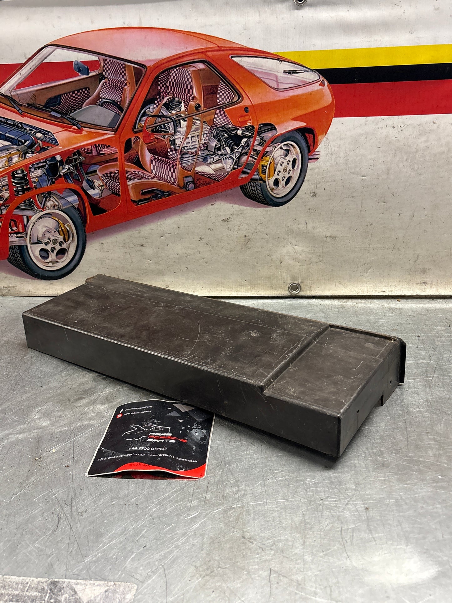 Porsche 924 944 under glove box shelf, brown 477857836A LHD only, for spares or repair