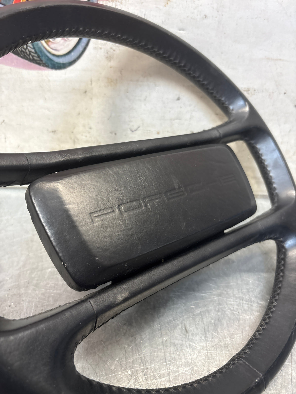 Porsche 944 black steering wheel, used 94434708409