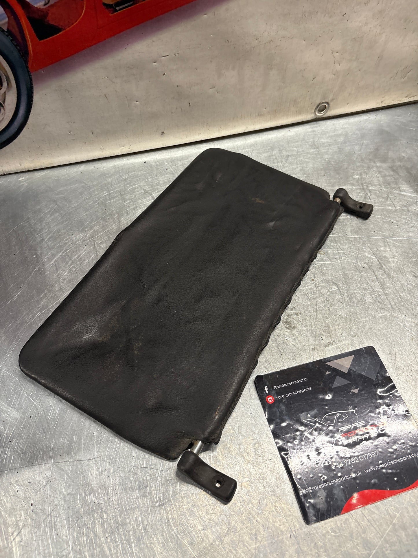 Porsche 928 L+R rear sunvisor, black, used 92873103504