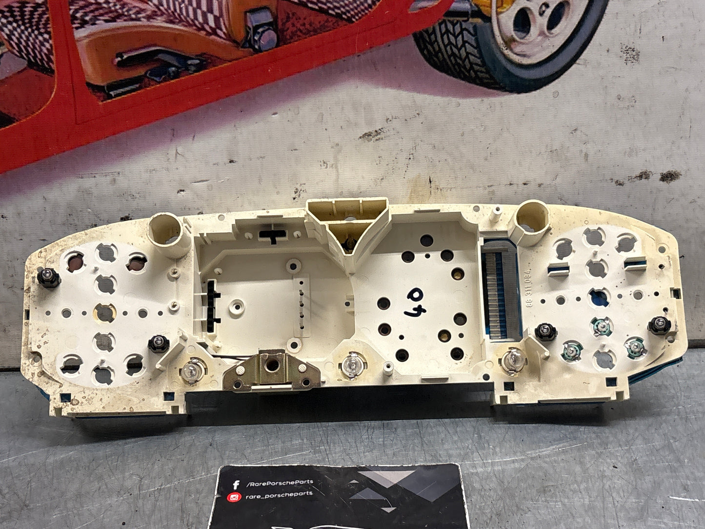 Porsche 928 instrument cluster circiut board, used VDO number: X16-1208743 / 88 451 606