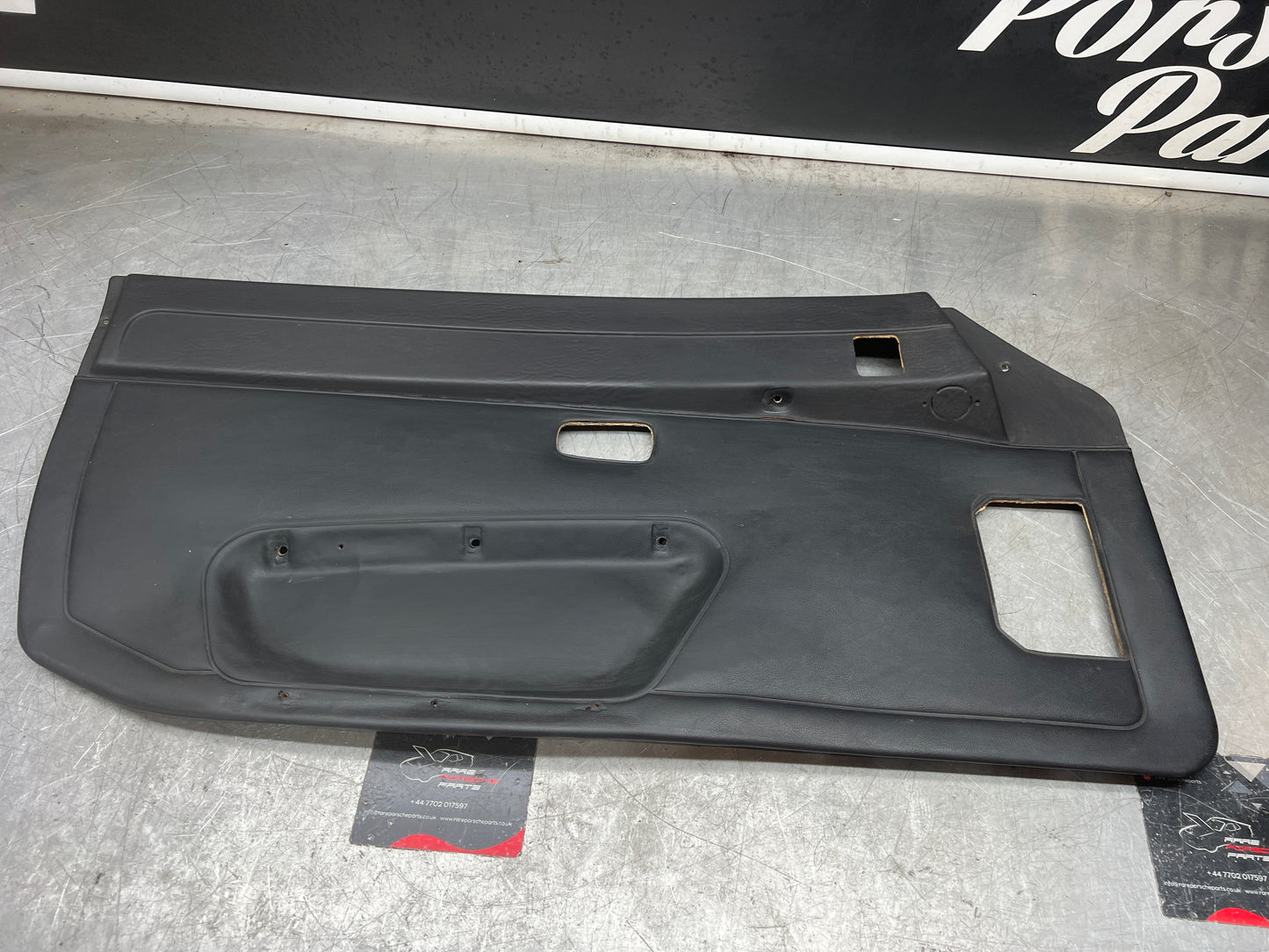 Porsche 924/944 early Porsche black door card used condition left side, Rhd, 478867011