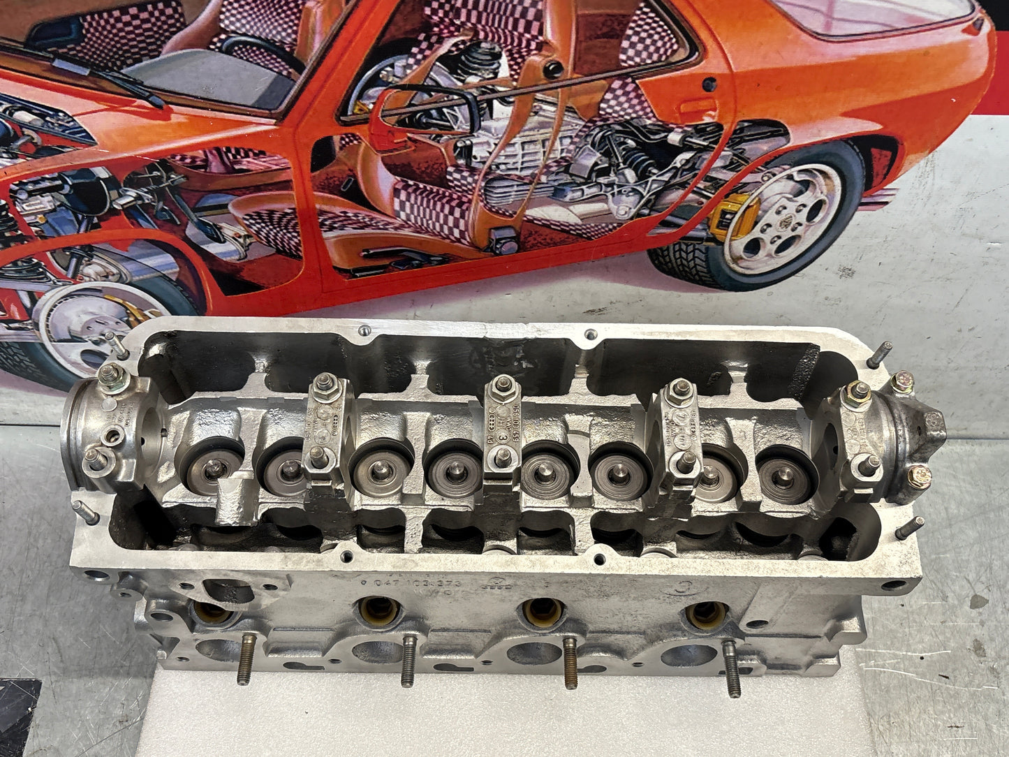 Porsche 924 2.0 cylinder head, refurbished  047 103 373 047103373