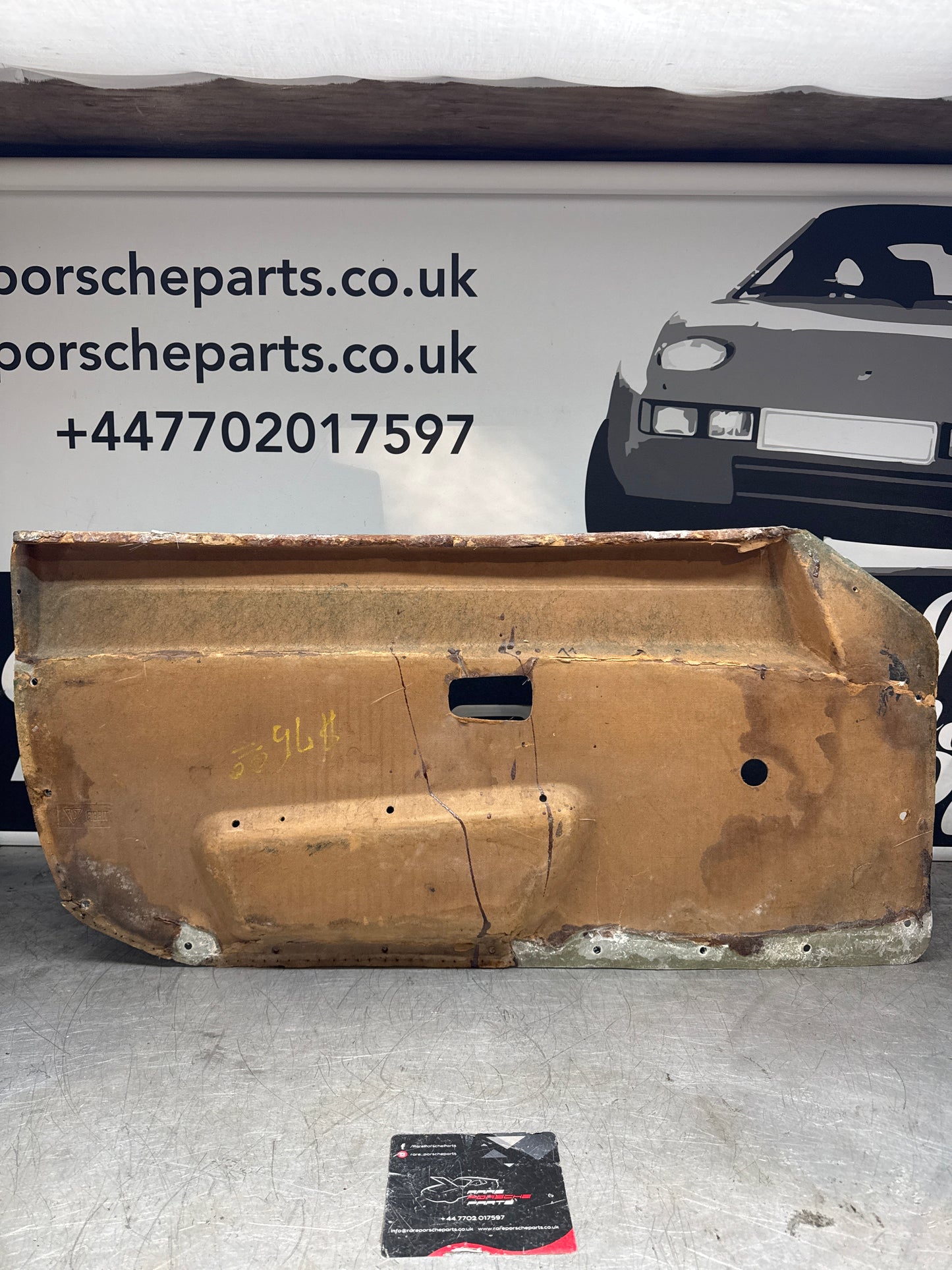 Porsche 924/ Early 944 Bare door card. Fibreglass repaired. 477867012