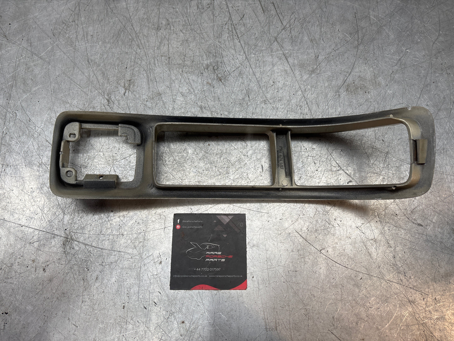 Porsche 944 Front Right Bumper Light Frame, surround bezel - Trim 93150519601 cracked