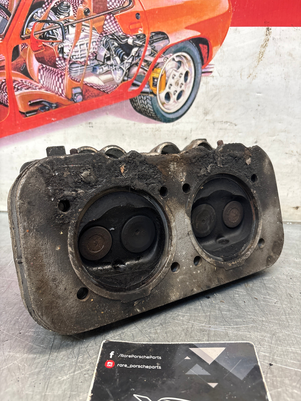 Porsche 914, cylinder head, right side, used 021101371Q