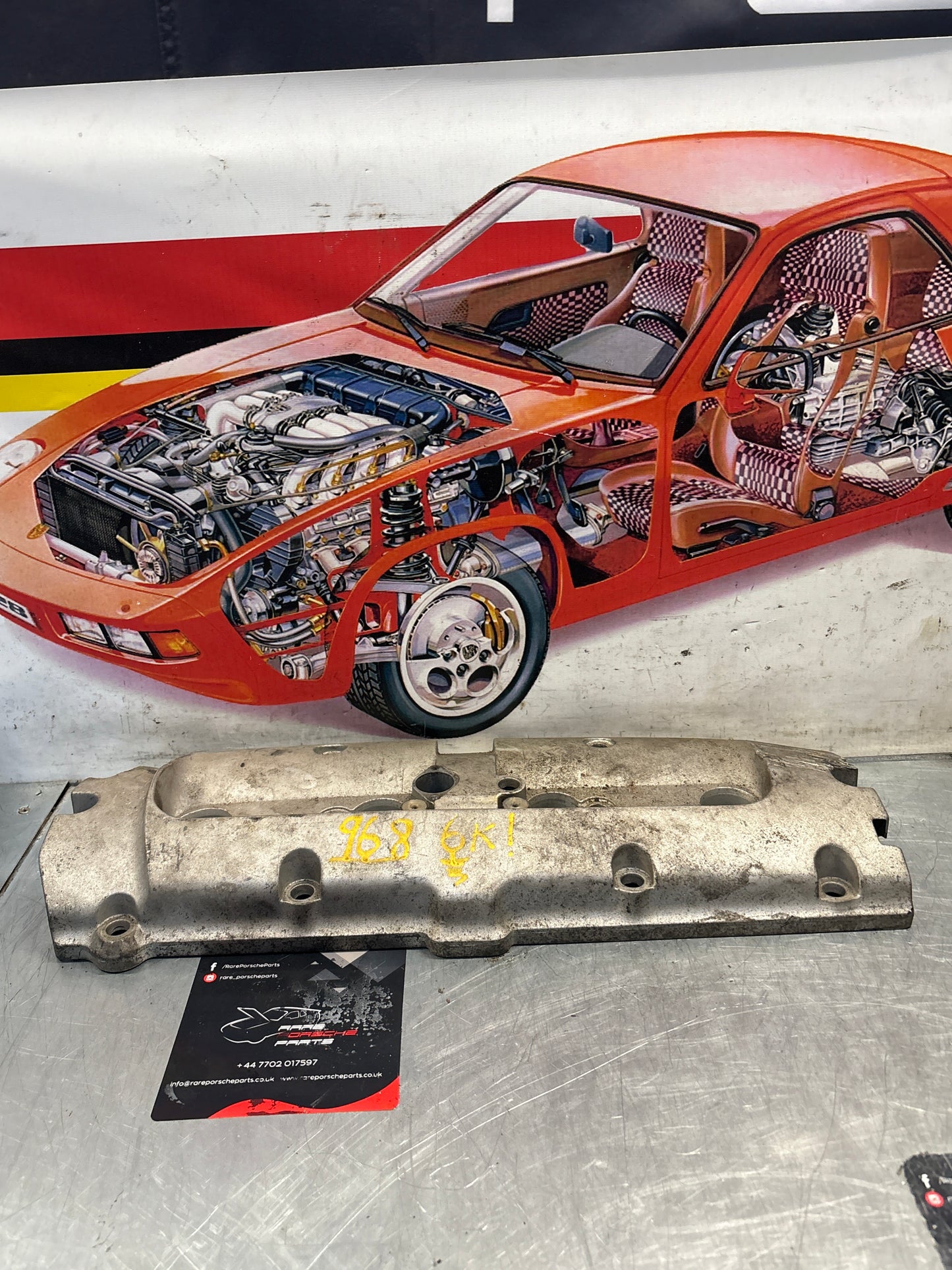 Porsche 968 cylinder head cover, used 94410446102