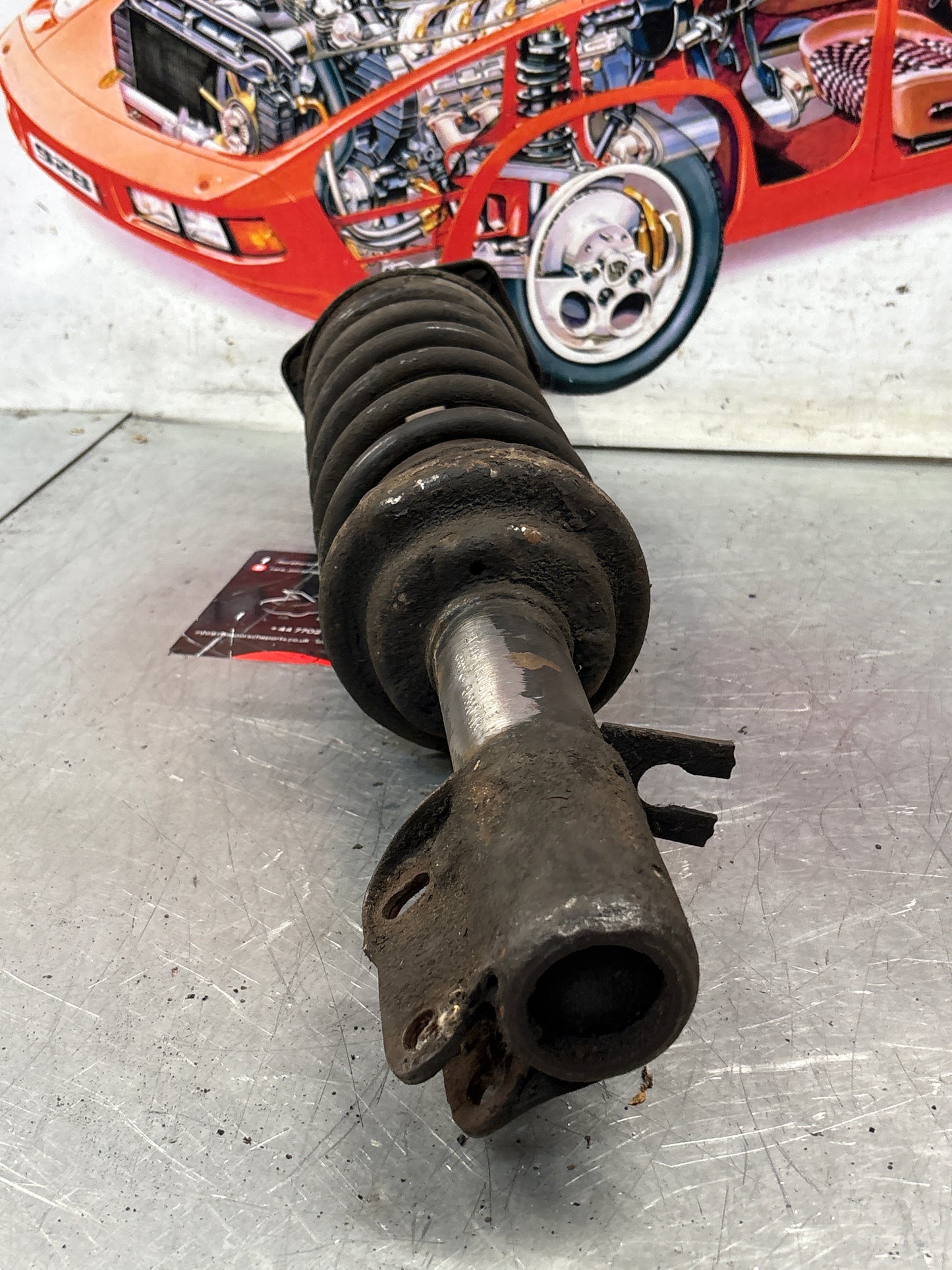 Porsche 924 Front shock absorber, used 477412031E