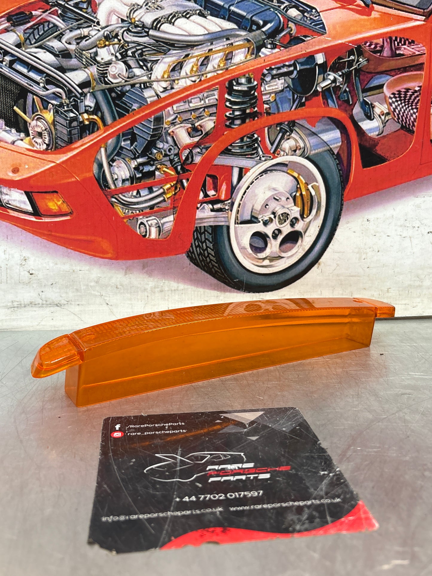 Porsche 944 S2 right hand indicator lens, 95163116201, new