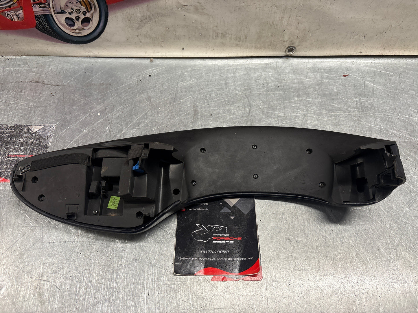 Porsche Boxster 986 RHD dashboard cluster trim,blue used 98655205600 / 98655205601