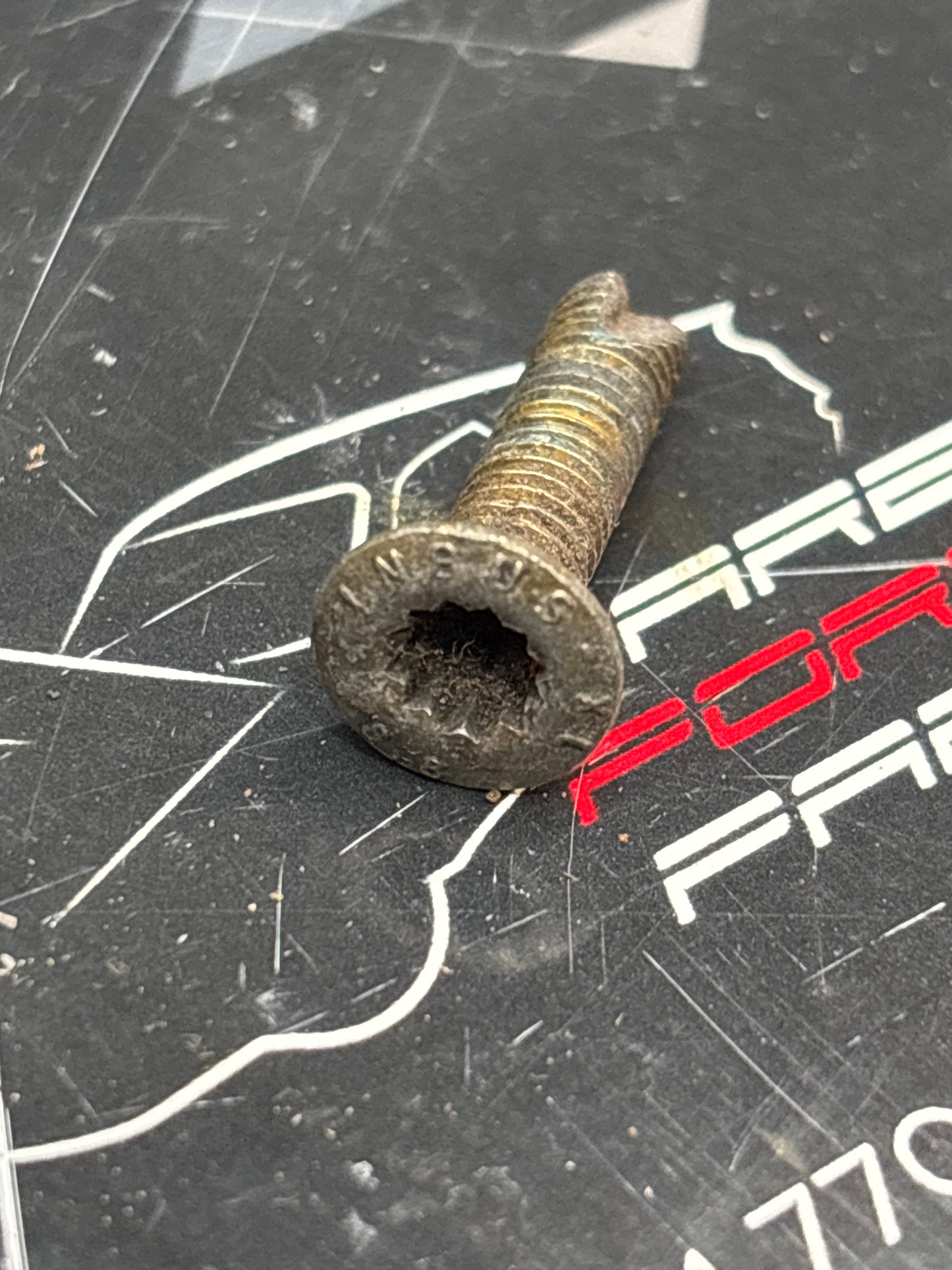 Porsche 924 944 928 968 oval head bolt for door stop bracket 92853745902 used