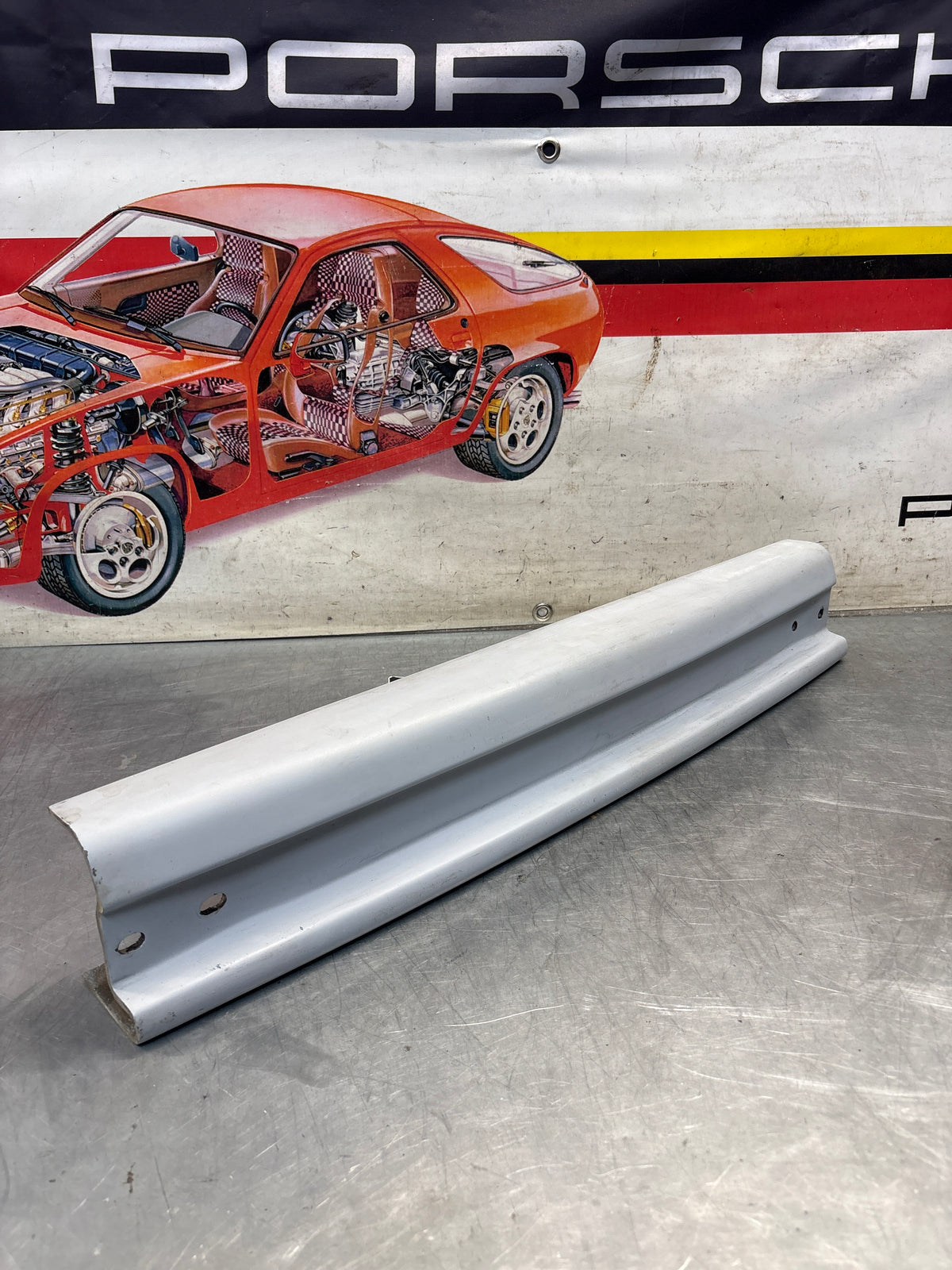 Porsche 924 Carrera GT front bumper cross bar, reinforcement, new 93750511300