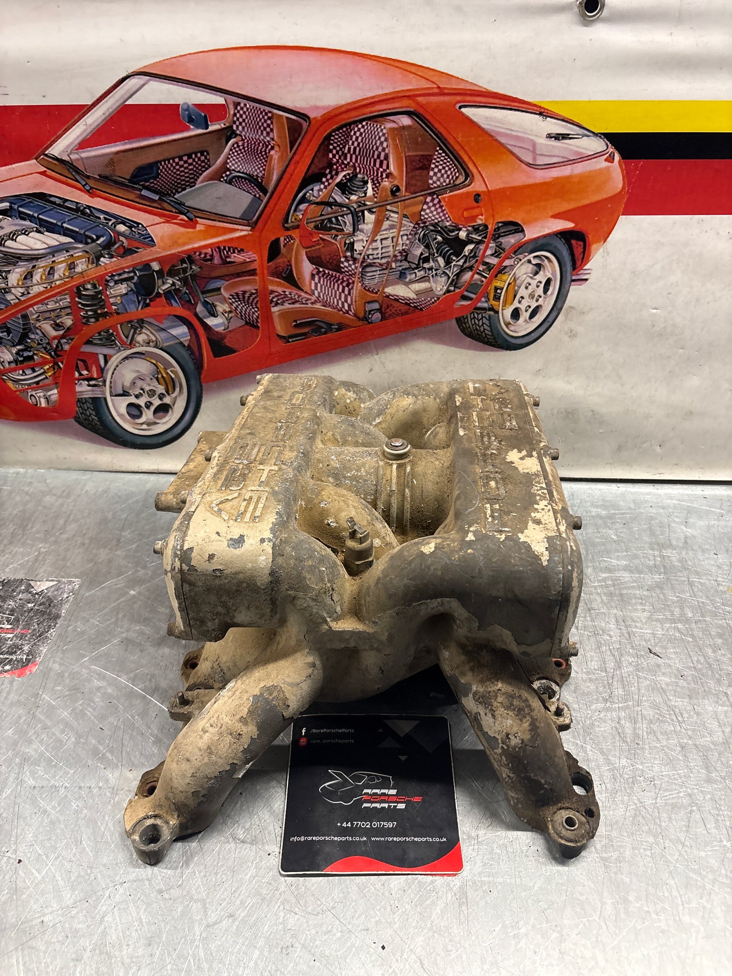 Porsche 928 S4 Intake manifold, used 9281105462R