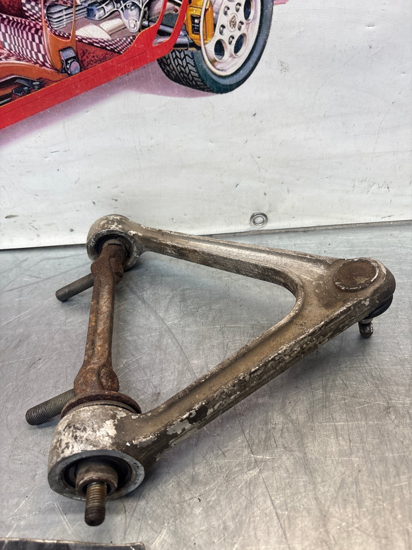 Porsche 928 S4 Upper front right wishbone, used 92834103231