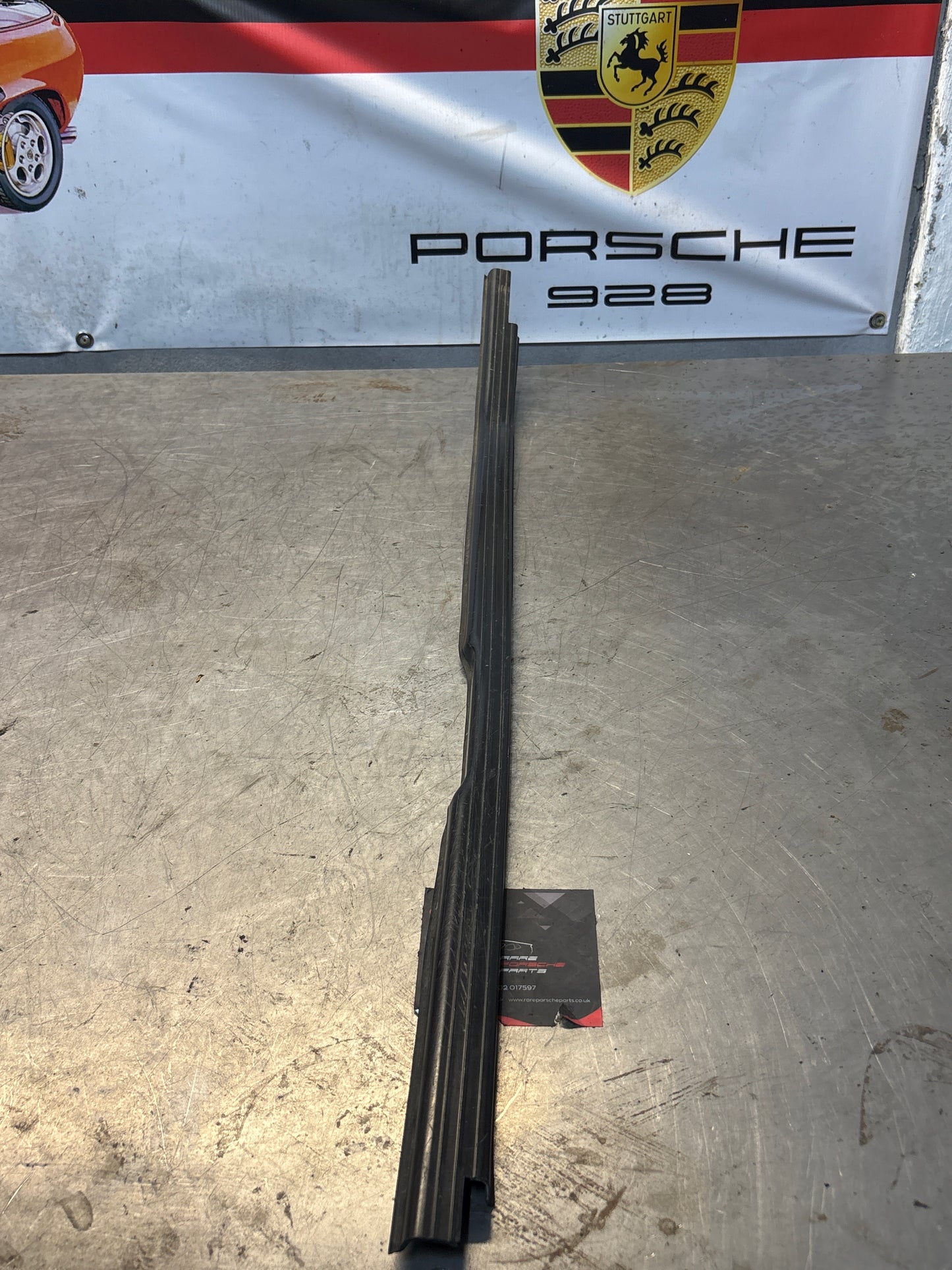 Porsche 944 85.5- left sill trim, used 94455112100